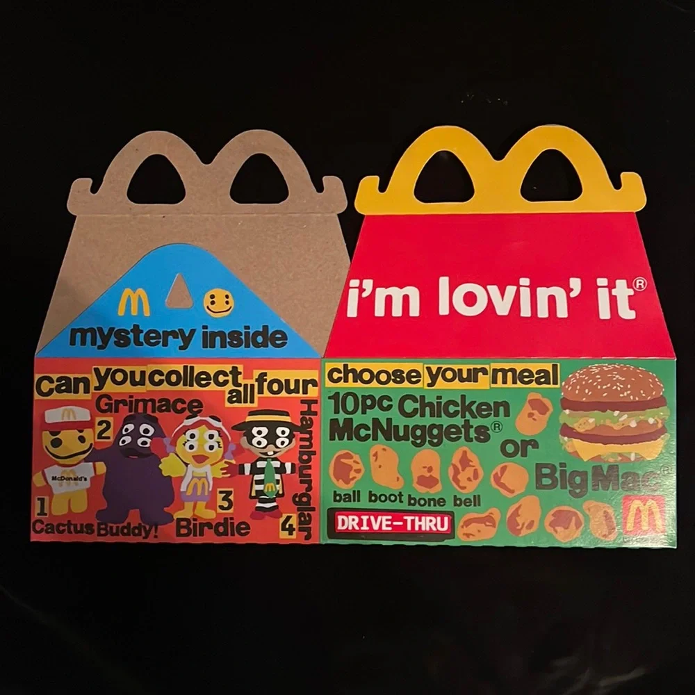 Mcdonald's Limited Edition Cactus Flea Market Adult Happy Meal.Full Set Sealed - Picture 2 of 5